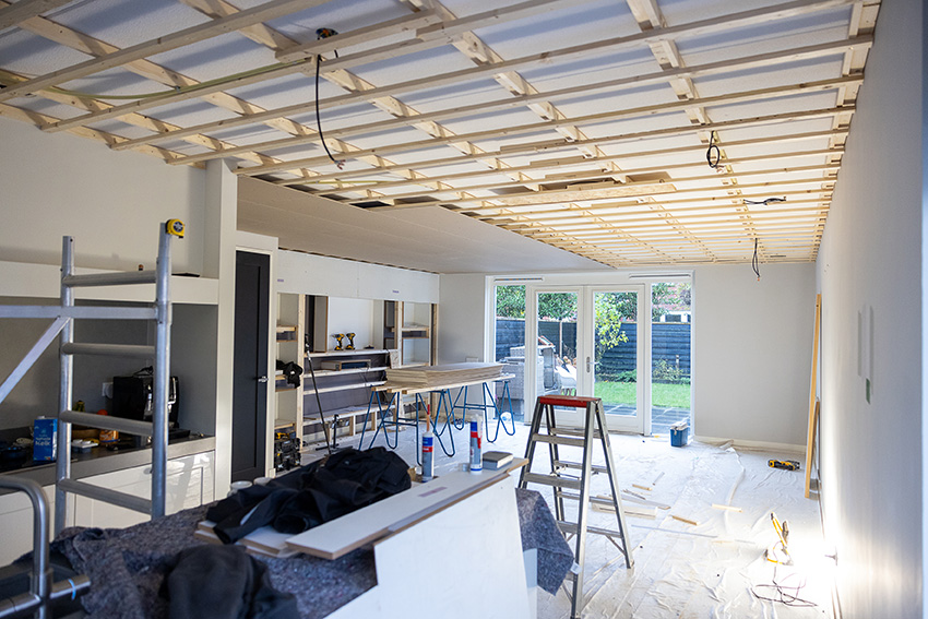 Rilux bouw - verlaagd plafond en voorzetmuur-1